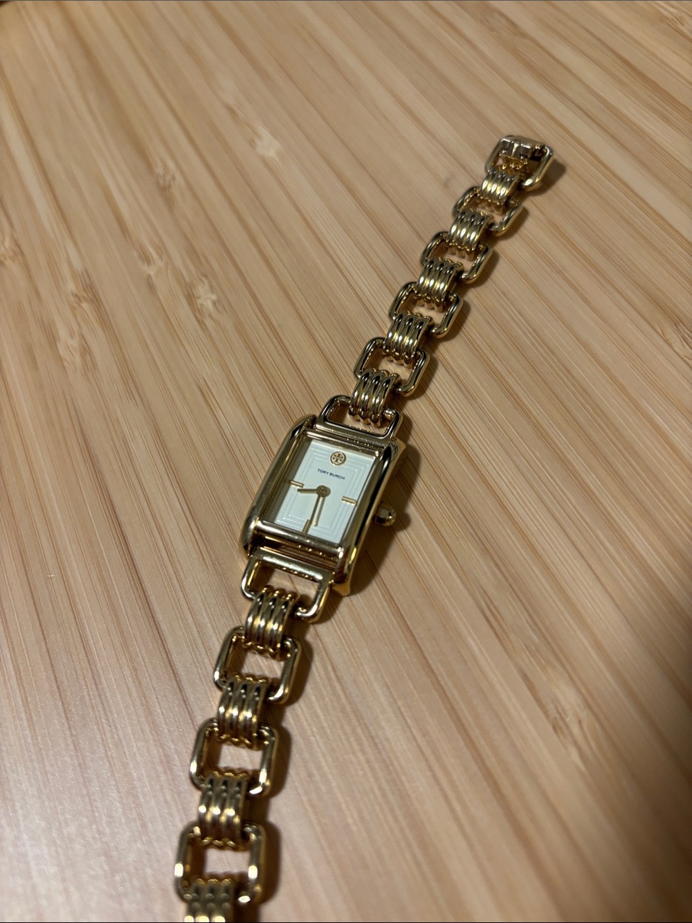 Tory Burch Eleanor Mini Ivory/Gold Watch